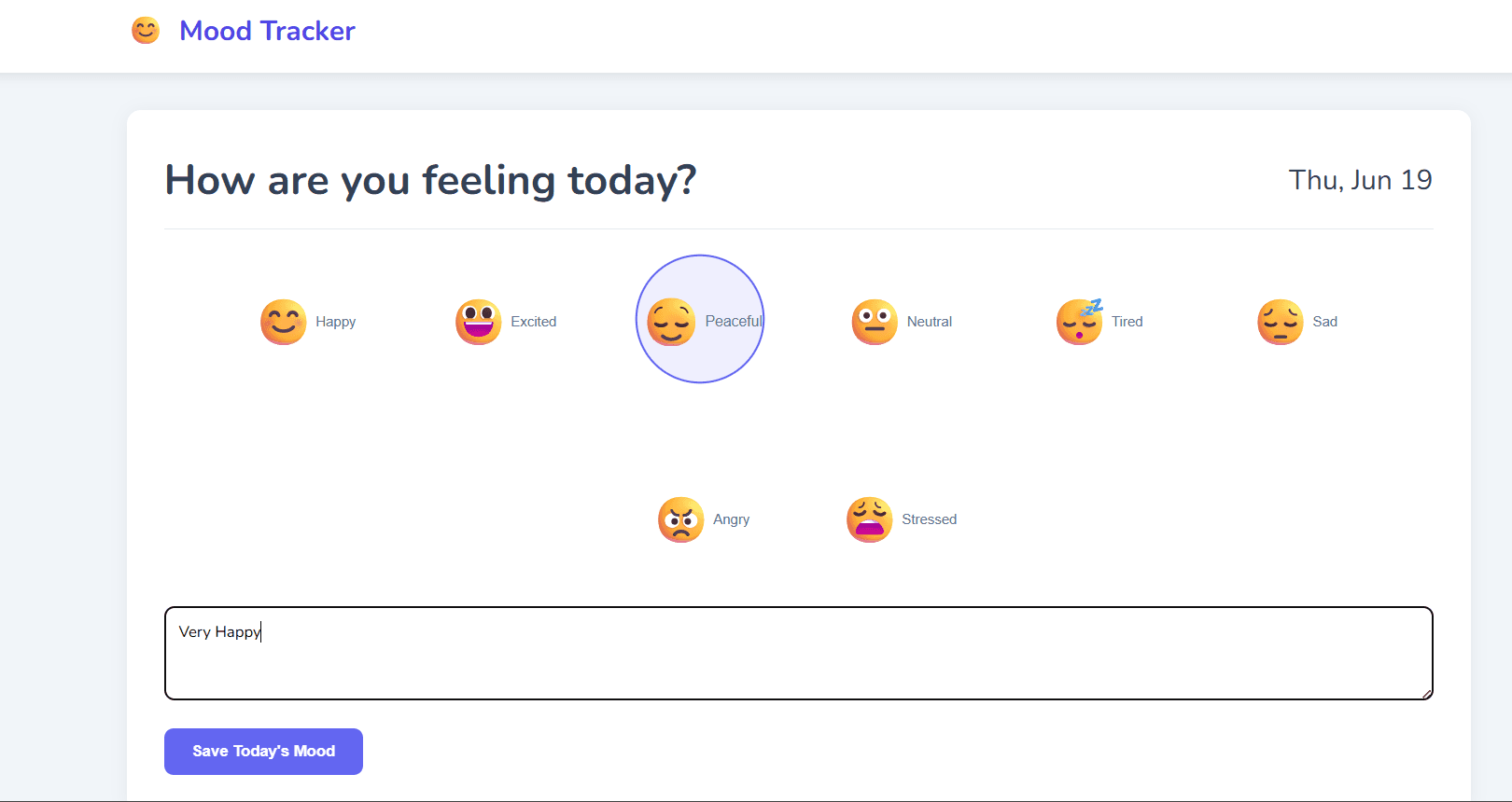 Mood Tracker preview