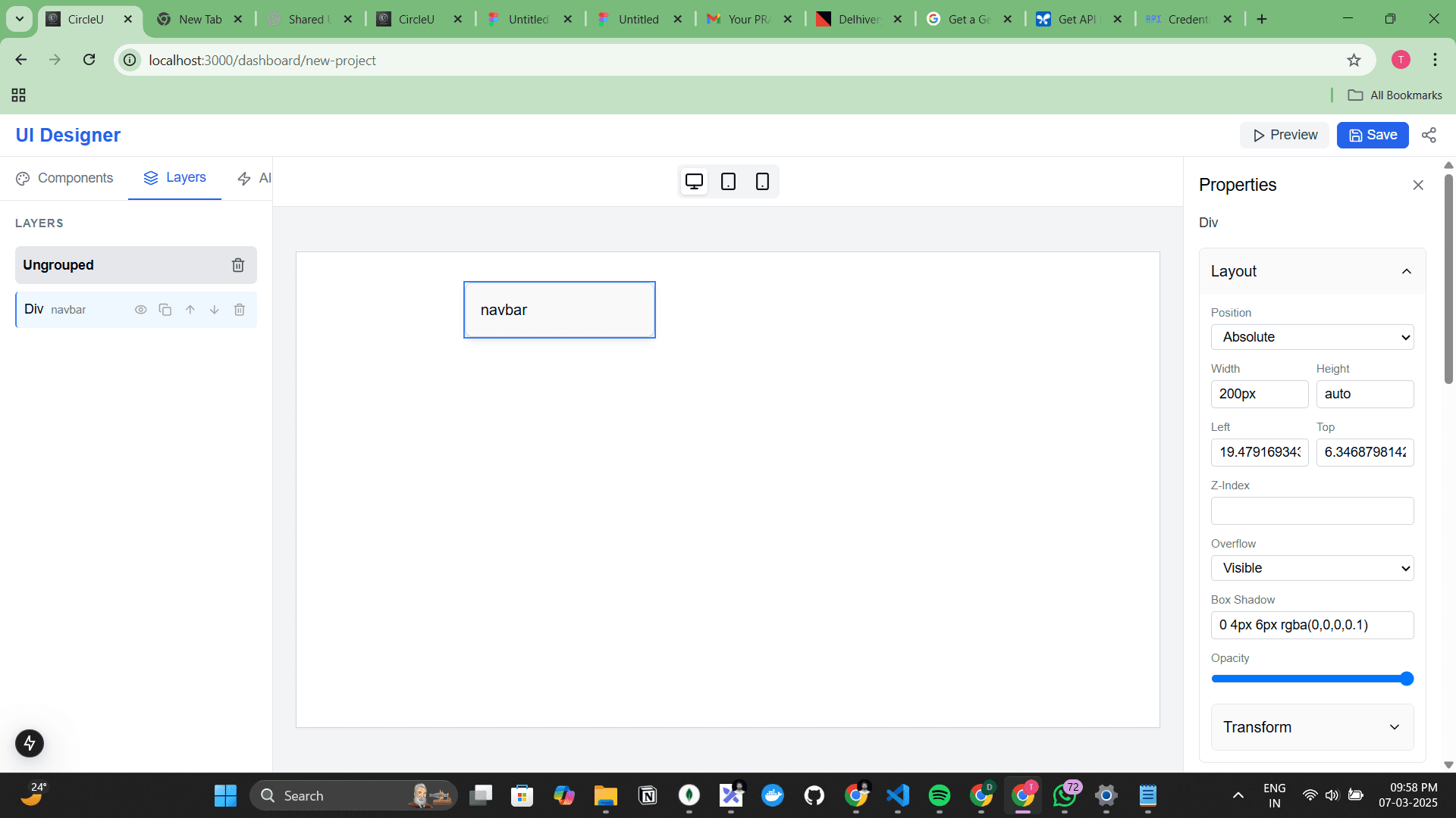 UI COMPONENT DESIGNER WITH AI INTEGRATION preview