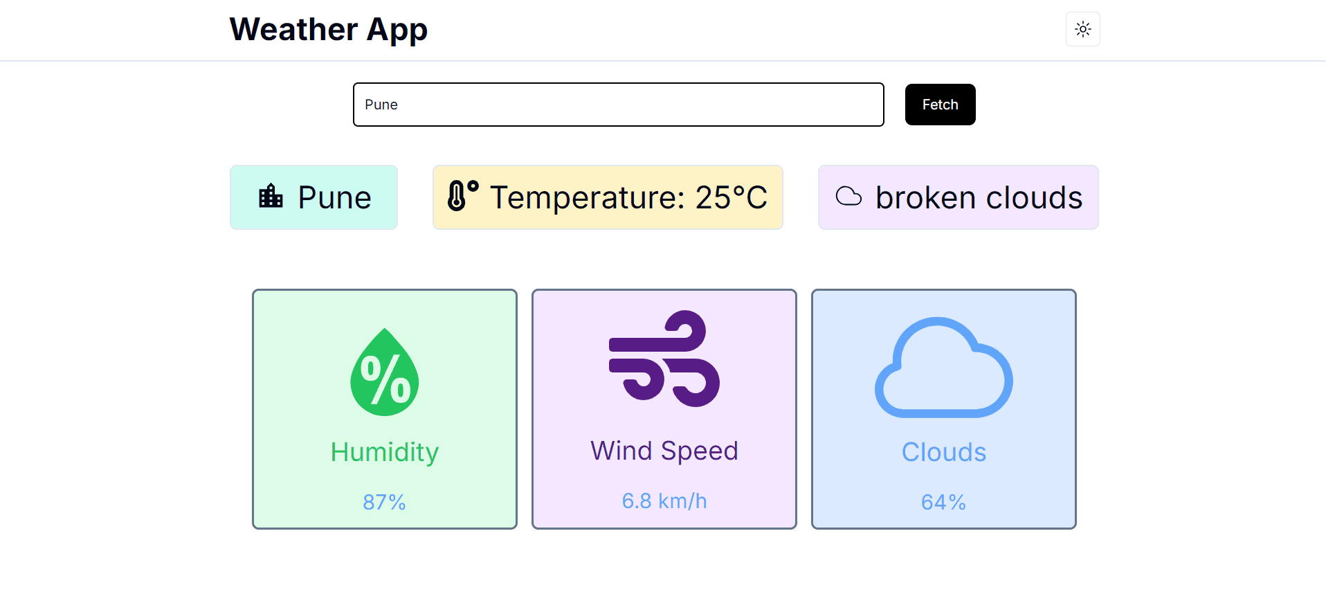 Weather App preview
